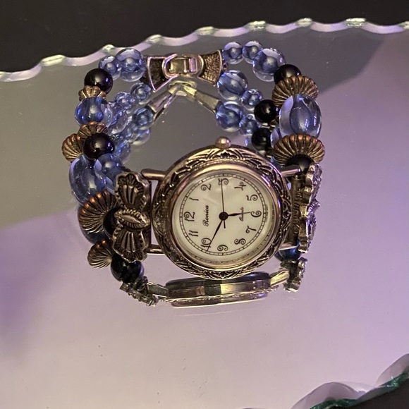 Vintage Beaded Watch - Picture 2 of 2